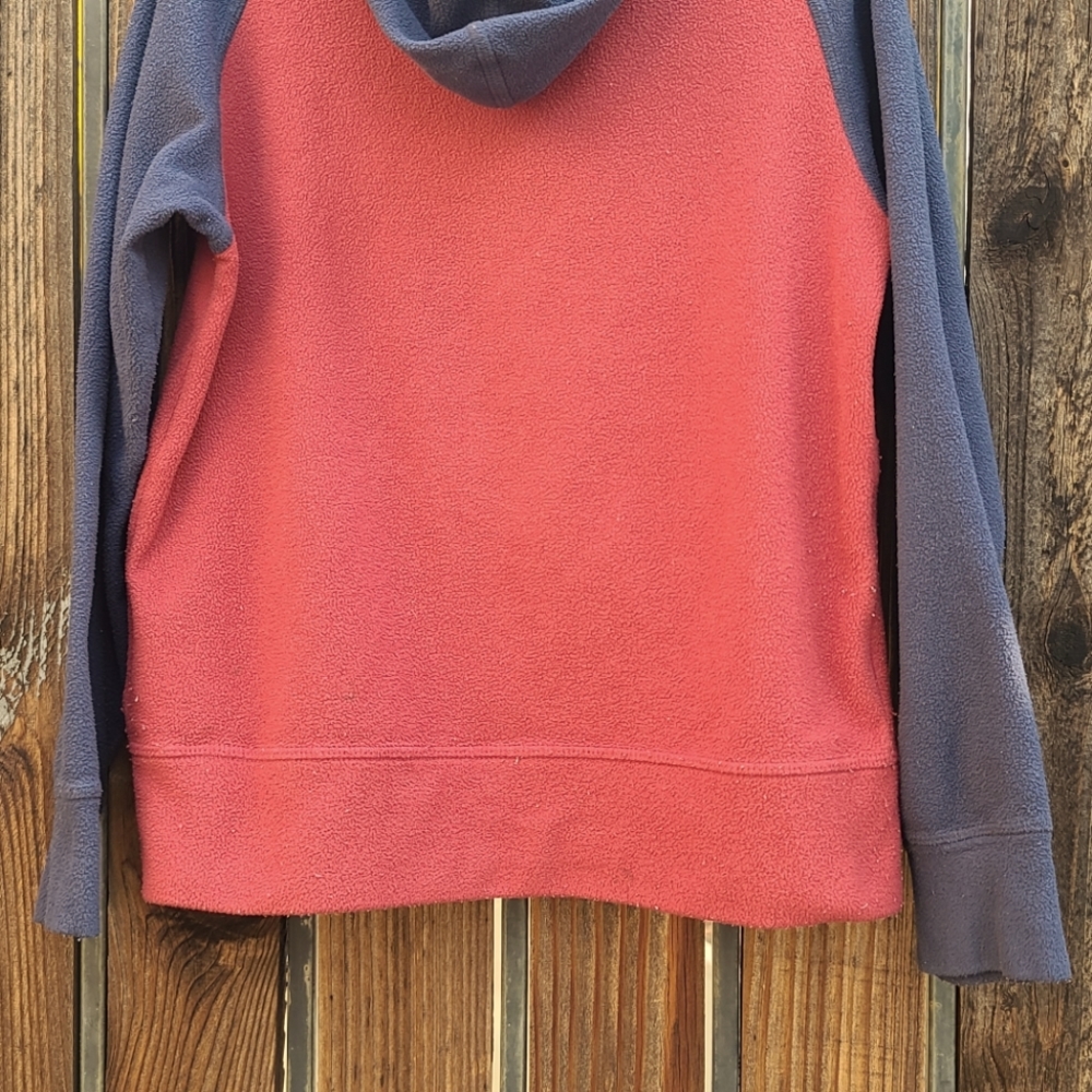 THE NORTH FACE Red Blue Hoodie Full Zipper Jacket Fleece Boys S 7 PLAY CONDITION - Picture 13 of 16